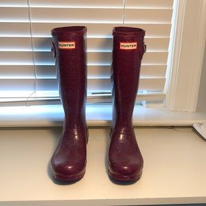 Glitter Hunter Rainboots! Liners included!